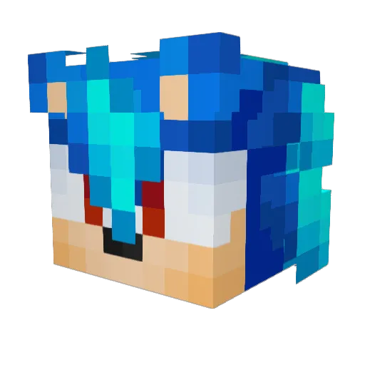 lNezl Minecraft avatar head, 3D render