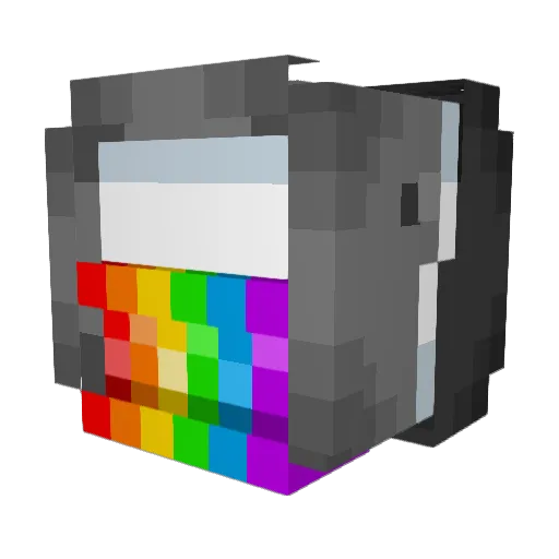 lNludo Minecraft avatar head, 3D render