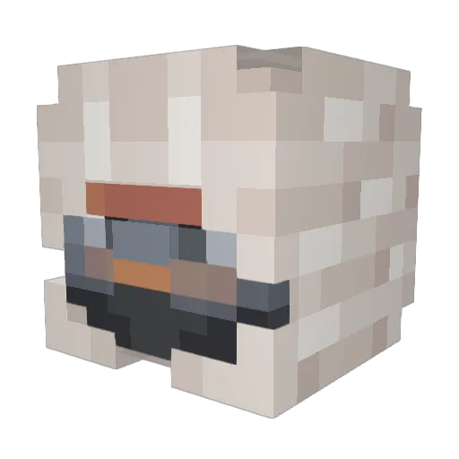 lNomadx Minecraft avatar head, 3D render