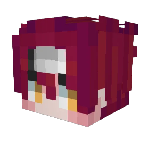 lNxco Minecraft avatar head, 3D render