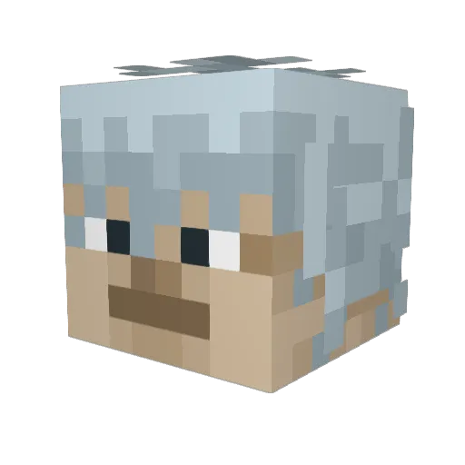 lOkitanl Minecraft avatar head, 3D render