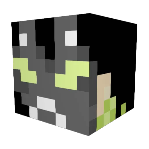 lOranBl Minecraft avatar head, 3D render