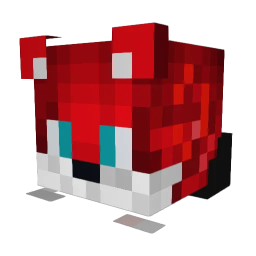 lPax Minecraft avatar head, 3D render
