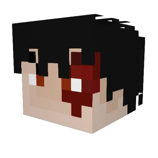 lRions Minecraft avatar head, 3D render