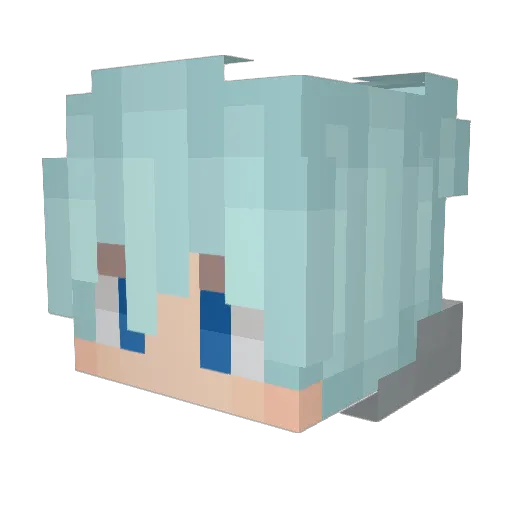lSOULl Minecraft avatar head, 3D render
