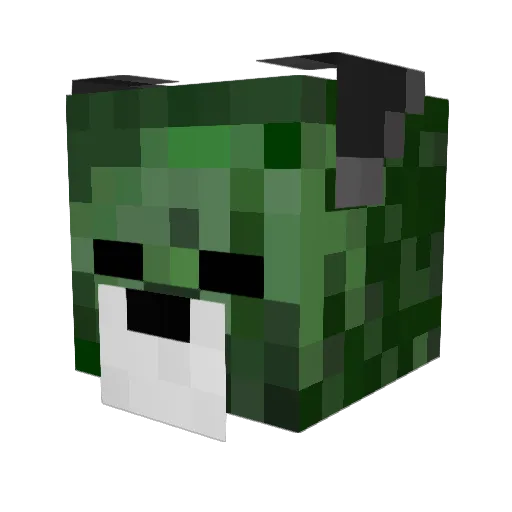lSasori Minecraft avatar head, 3D render