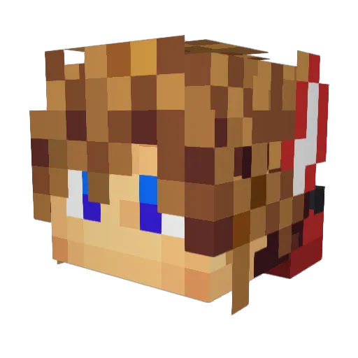 lShaiganl Minecraft avatar head, 3D render