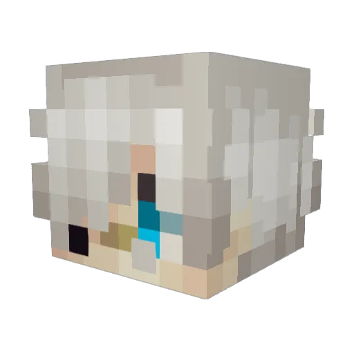 lSimplyMel Minecraft avatar head, 3D render