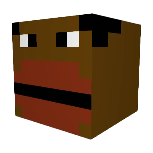 lTarzanl Minecraft avatar head, 3D render