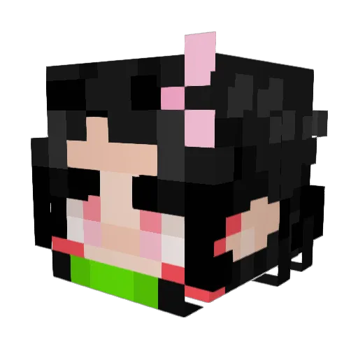 lThe_Nezkol Minecraft avatar head, 3D render