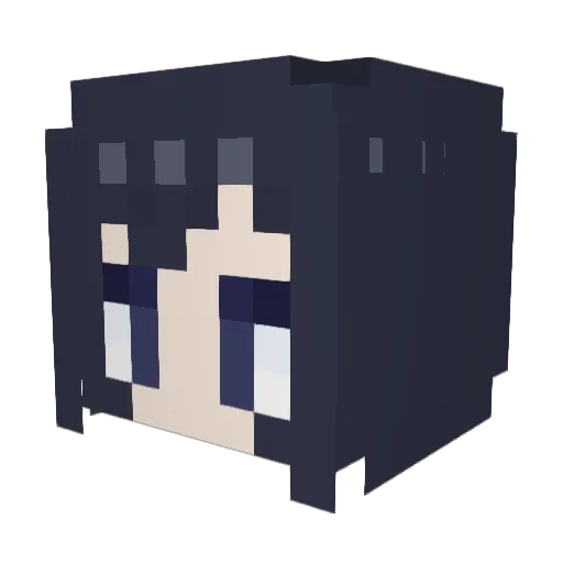 lUOTPl Minecraft avatar head, 3D render