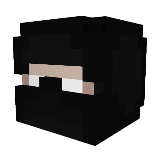lUf468 Minecraft avatar head, 3D render