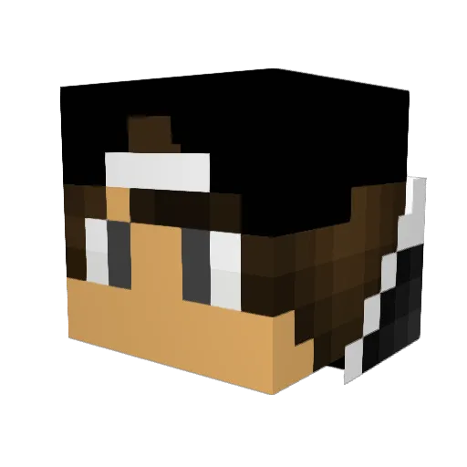lVegaPunkl Minecraft avatar head, 3D render