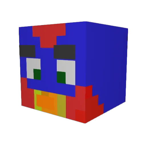 lXSuperDuckXl Minecraft avatar head, 3D render