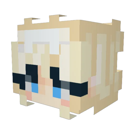 l_Alice_l Minecraft avatar head, 3D render