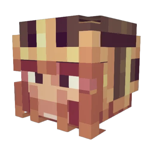 l_Gnash_l Minecraft avatar head, 3D render