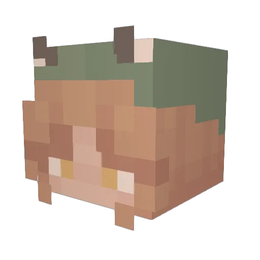l_Hurricane_l Minecraft avatar head, 3D render