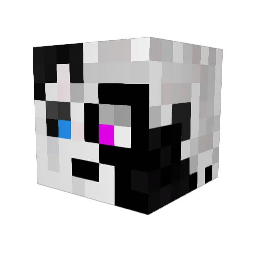 l_LYryc Minecraft avatar head, 3D render