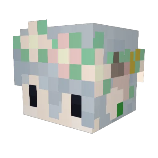 l_Lex_l Minecraft avatar head, 3D render