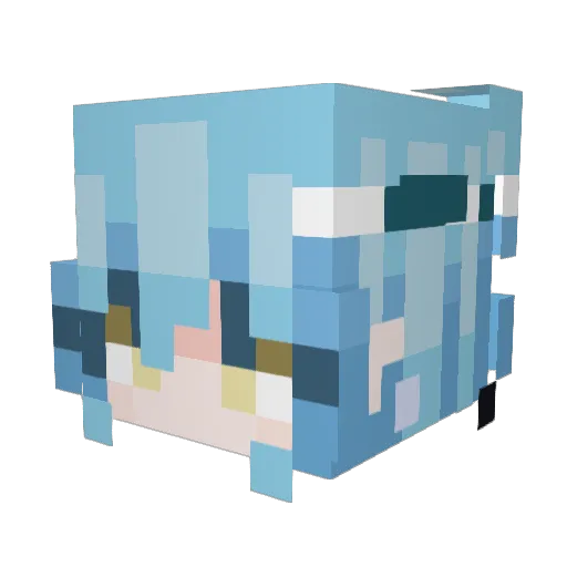 l_MeoW_l Minecraft avatar head, 3D render