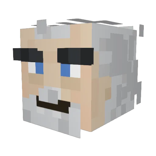 l_Meshal_l Minecraft avatar head, 3D render