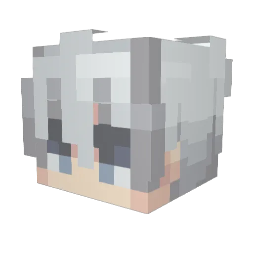 l_SAI_l Minecraft avatar head, 3D render
