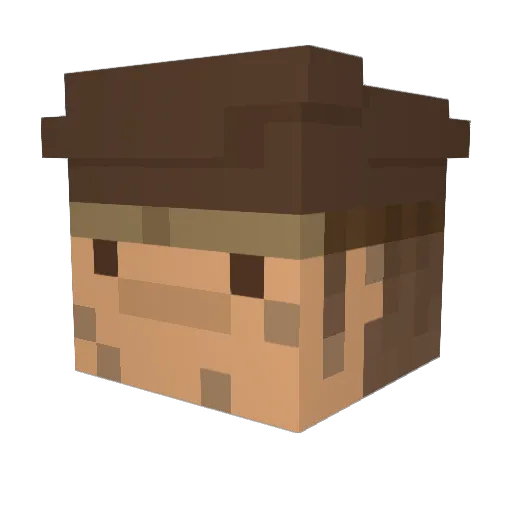l_Tac_l Minecraft avatar head, 3D render