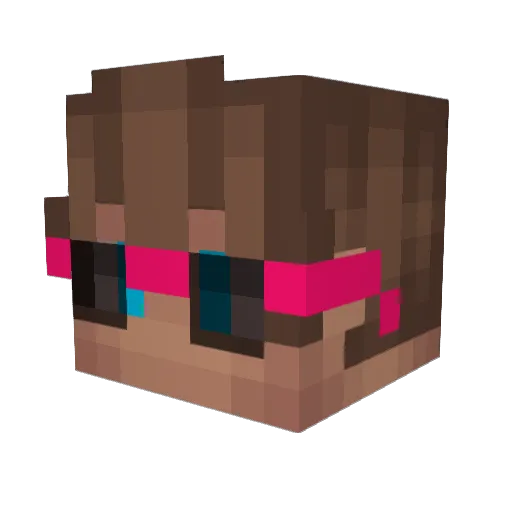 l_Undershirt_ll Minecraft avatar head, 3D render