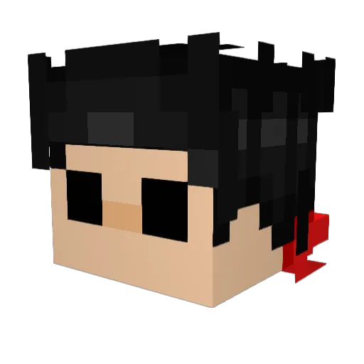 l_argo Minecraft avatar head, 3D render