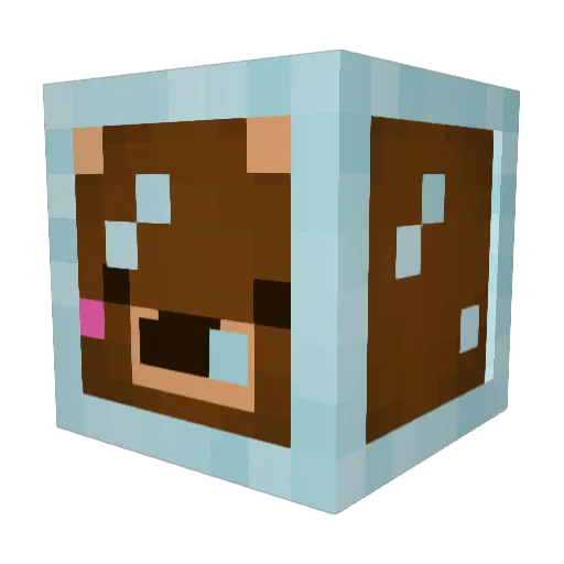 l_innny Minecraft avatar head, 3D render
