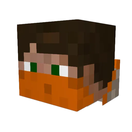 l_inu Minecraft avatar head, 3D render
