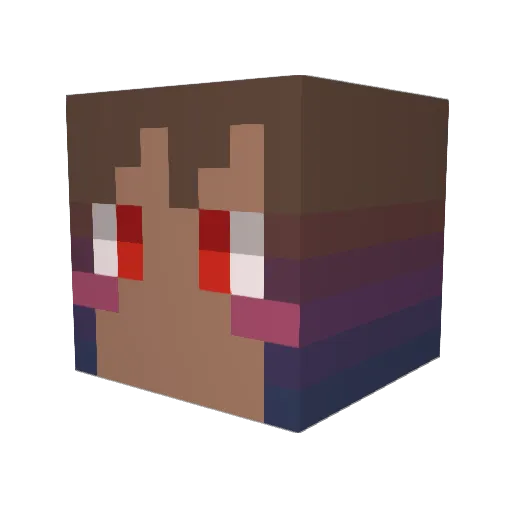 l_ly Minecraft avatar head, 3D render