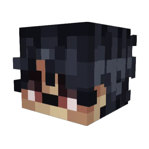 l_nadeko_l Minecraft avatar head, 3D render