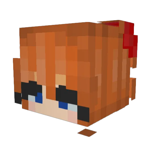l_ukso Minecraft avatar head, 3D render