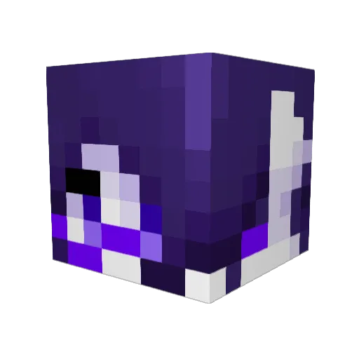 l_umochrome Minecraft avatar head, 3D render