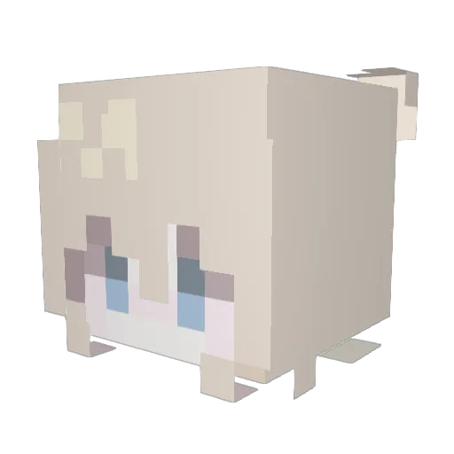 la22al Minecraft avatar head, 3D render