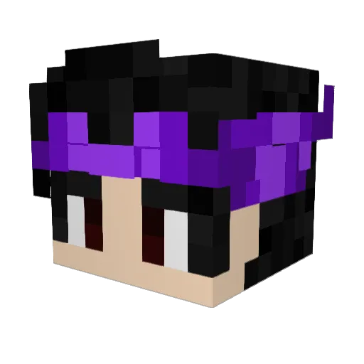 la3n Minecraft avatar head, 3D render