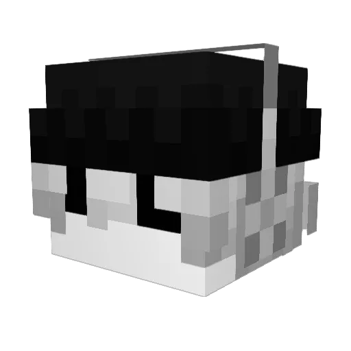 laCalabazaW23 Minecraft avatar head, 3D render