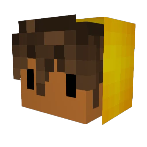 laGapas Minecraft avatar head, 3D render