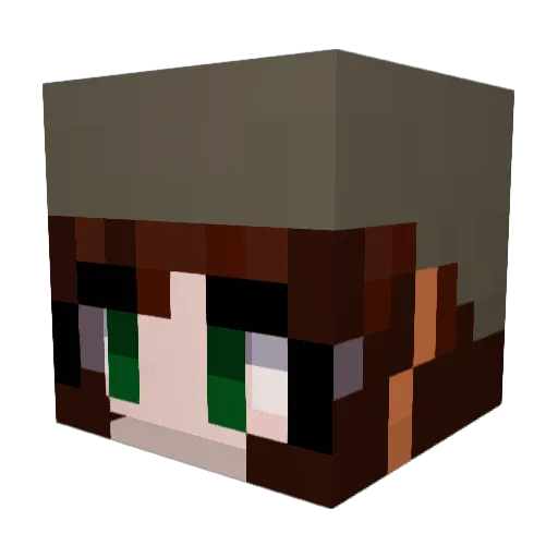 laQueen1540 Minecraft avatar head, 3D render