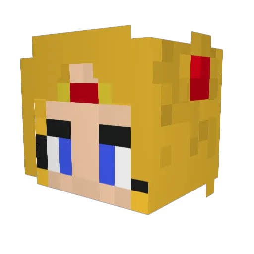 laVxnto Minecraft avatar head, 3D render