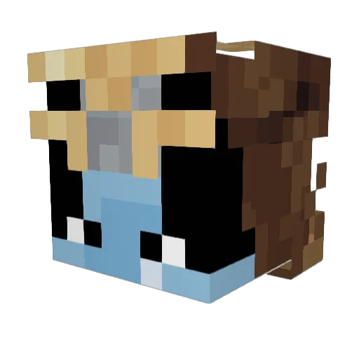 la_botella Minecraft avatar head, 3D render