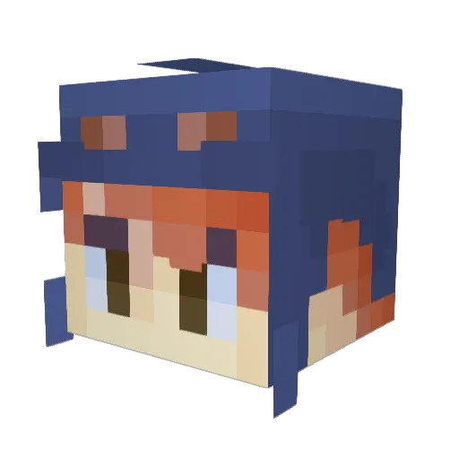 la_chau7 Minecraft avatar head, 3D render
