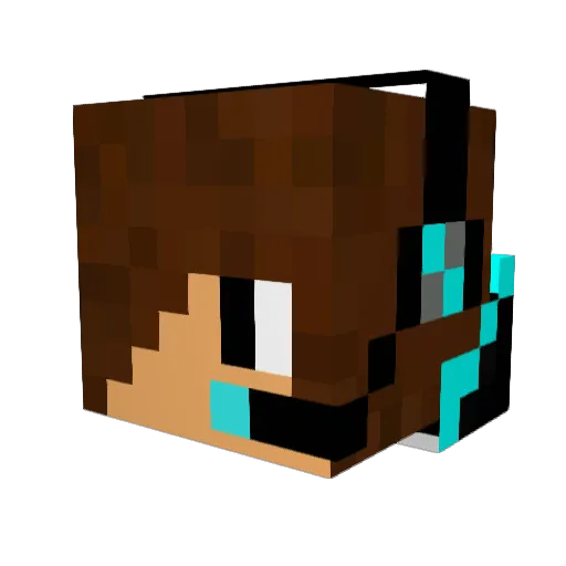 la_guarda_030 Minecraft avatar head, 3D render