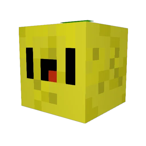 la_lemon Minecraft avatar head, 3D render