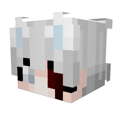 la_mple Minecraft avatar head, 3D render