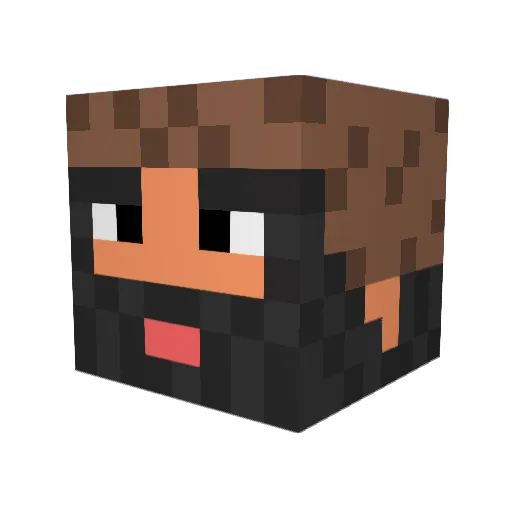 la_roulade Minecraft avatar head, 3D render