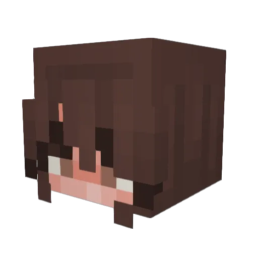la_sarin Minecraft avatar head, 3D render