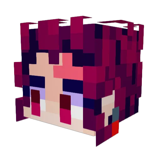 la_tortue_bleue Minecraft avatar head, 3D render
