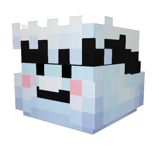 la_y Minecraft avatar head, 3D render